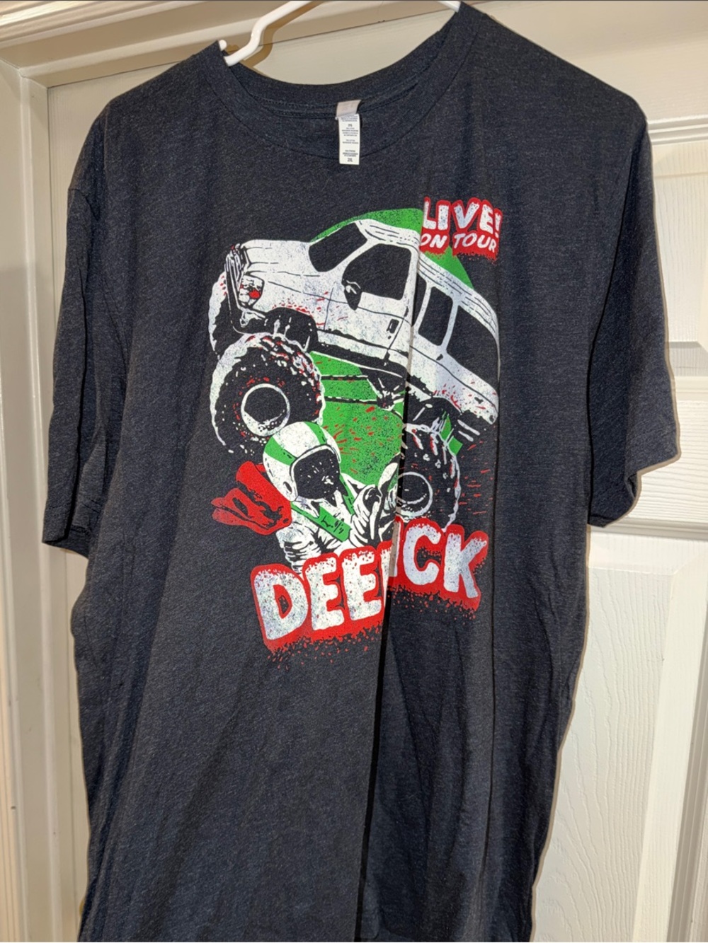 Deer tick monster truck rally t friends say you need a jumpstarting